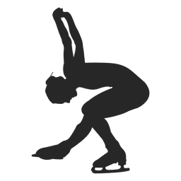 Eislaufen weiblicher Tanz PNG-Design