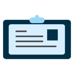 Identity card square icon PNG Design