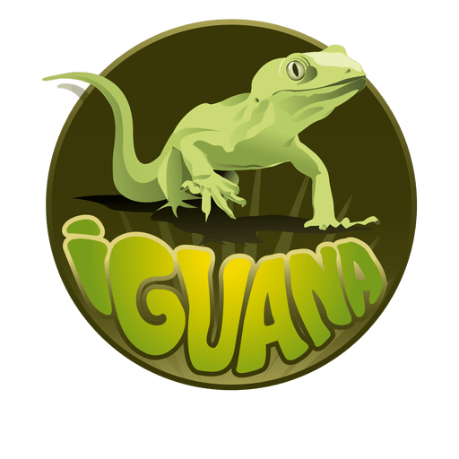 Iguana animal logo Diseño PNG