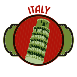 Emblema histórico de Italia Diseño PNG