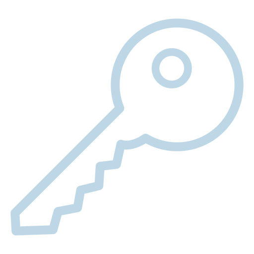 Icono de línea clave Diseño PNG
