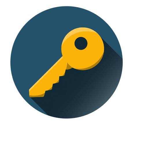 Key round icon PNG Design