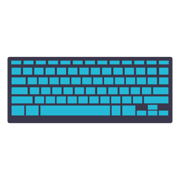 Ícone plano do teclado Desenho PNG