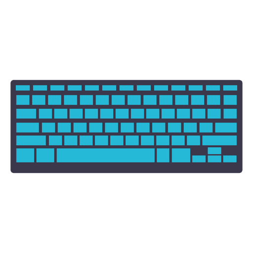 Tastatur flaches Symbol PNG-Design