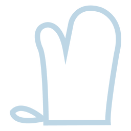 Küchenhandschuh Linie Symbol PNG-Design