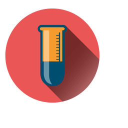 Laboratory tube circle icon PNG Design