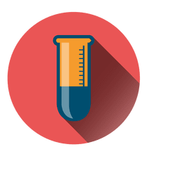 Laborröhrchen-Kreissymbol PNG-Design