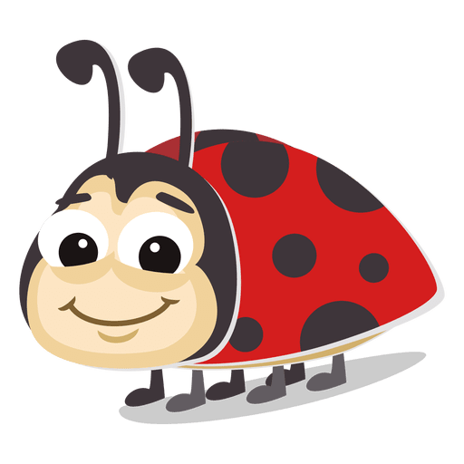 Lady Bug Cartoon PNG Clip Art Image​