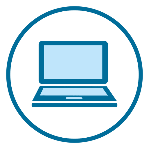 Icono de anillo de laptop