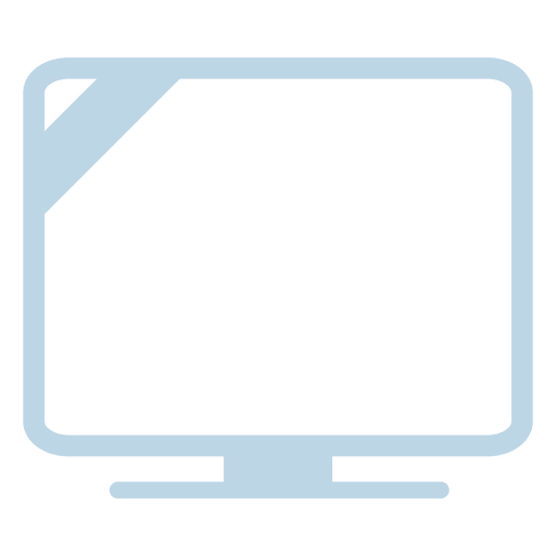 LCD-TV-Line-Symbol PNG-Design