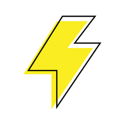 Lightning bolt icon PNG Design Transparent PNG