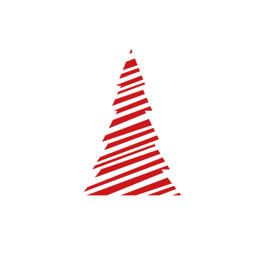 Lines red pine tree PNG Design