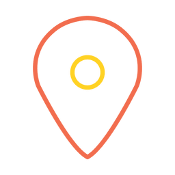 Icono básico de ubicación Diseño PNG