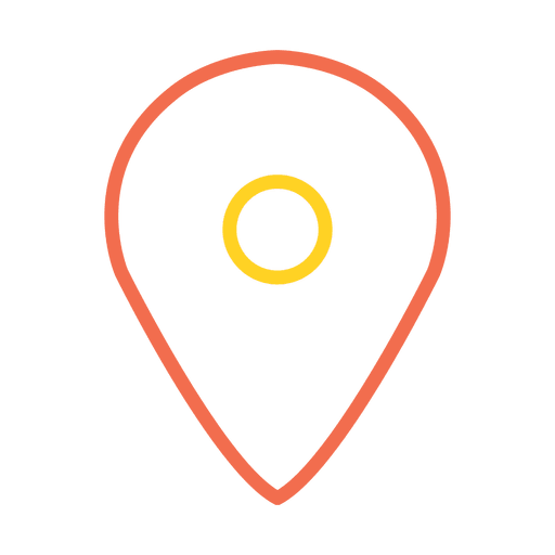 Icono básico de ubicación Diseño PNG