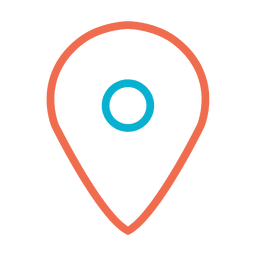 Map location pin icon PNG Design
