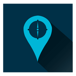 Quadratisches Symbol für die Positionsmarkierung PNG-Design