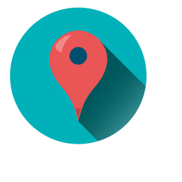 Rundes Symbol des Positionszeigers PNG-Design
