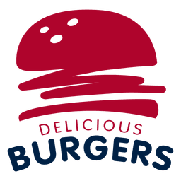 Conjunto de logo hamburguesa de comida rápida Diseño PNG