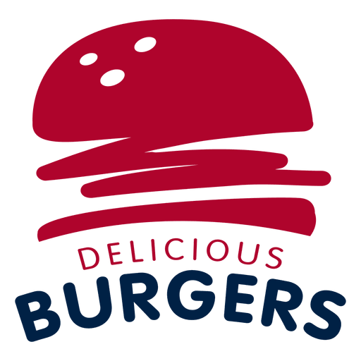 Conjunto de logo hamburguesa de comida r?pida Diseño PNG