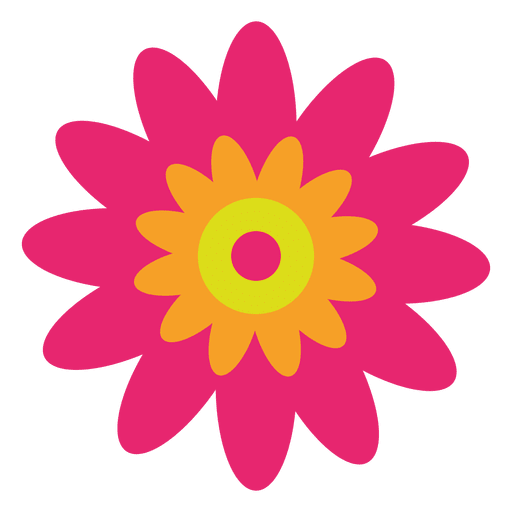 Magenta abstract flower PNG Design