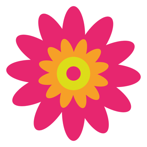 Magentarote abstrakte Blume PNG-Design