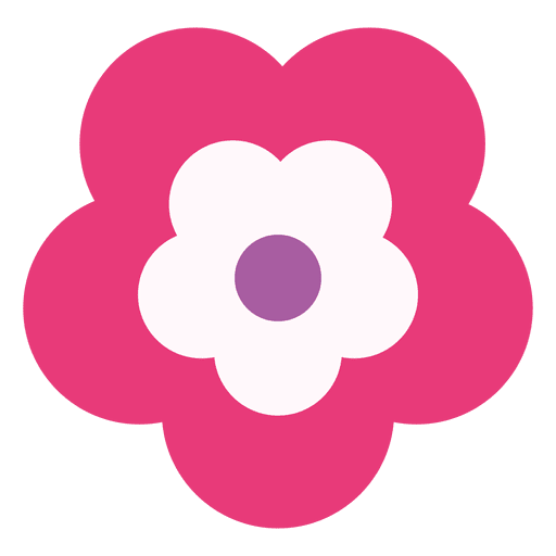 Magenta flower icon