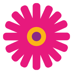 Magenta flower icon 4 PNG Design Transparent PNG