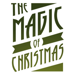 Rótulo mágico de natal Desenho PNG