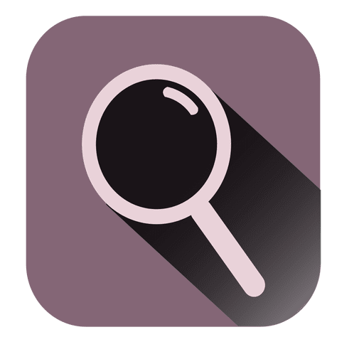 Magnifier square icon PNG Design