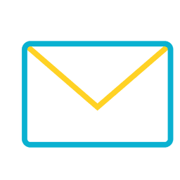 Farbiges Mail-Nachrichtensymbol PNG-Design
