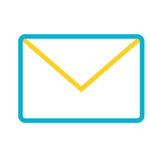 Farbiges Mail-Nachrichtensymbol PNG-Design