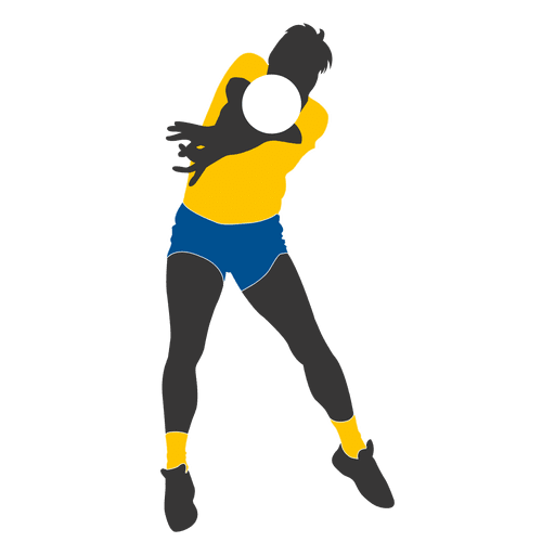 Jogador de voleibol masculino 4 Desenho PNG