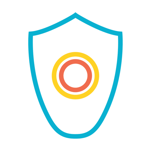Icono de protector de virus de escudo de malware