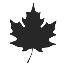 Maple leave silhouette Transparent PNG