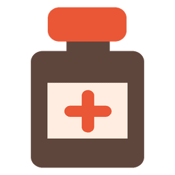 Medicine bottle icon PNG Design