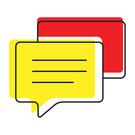 Nachrichten-Chat-Symbol PNG-Design