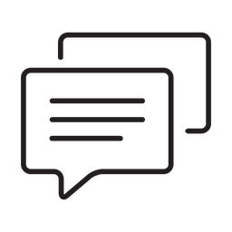Icono de mensaje básico Diseño PNG