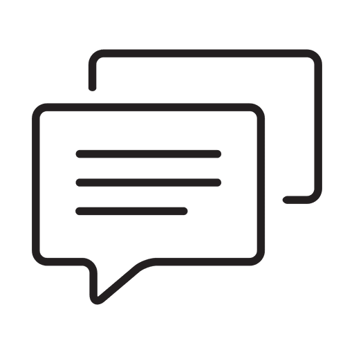 Basic Message Icon PNG Design