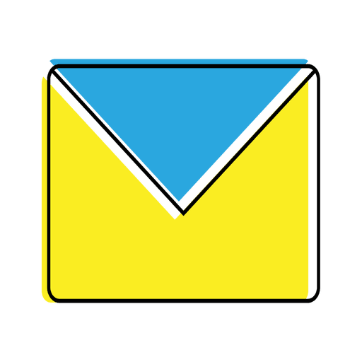 Message mail icon PNG Design
