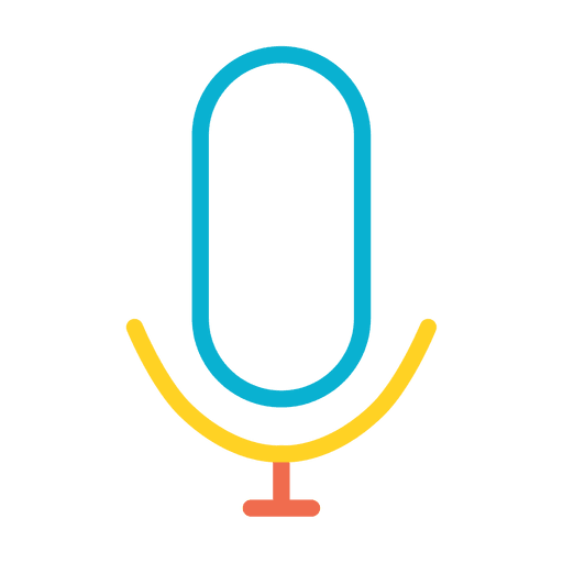 Sound-Symbol für Mikrofonmusik PNG-Design