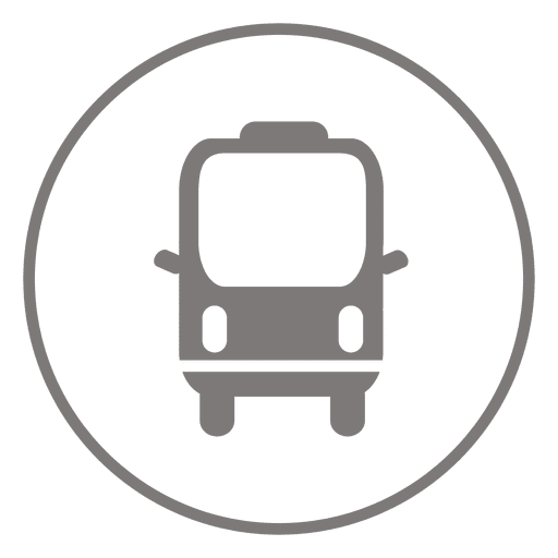 Ícone de círculo de microônibus Desenho PNG