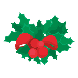 Lazo de cinta de muérdago Diseño PNG
