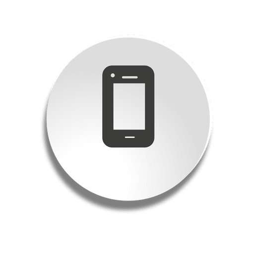 Mobile bubble icon PNG Design