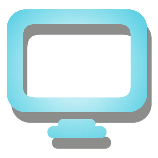 Icono de monitor Diseño PNG