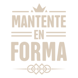 Motivational spanish badge 4 PNG Design