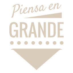 Motivational spanish label PNG Design