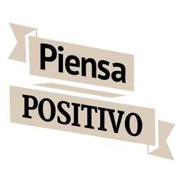 Insignia de cinta española motivacional Diseño PNG