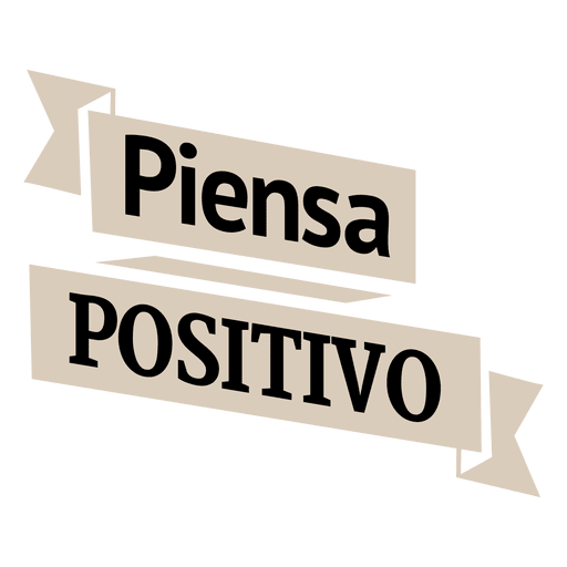 Motivational spanish ribbon badge PNG Design