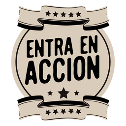 Emblema motivacional da rodada espanhola Desenho PNG