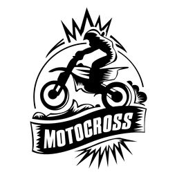 Motocross sport label PNG Design Transparent PNG